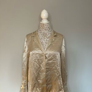 Banana Republic Cream Satin Blouse